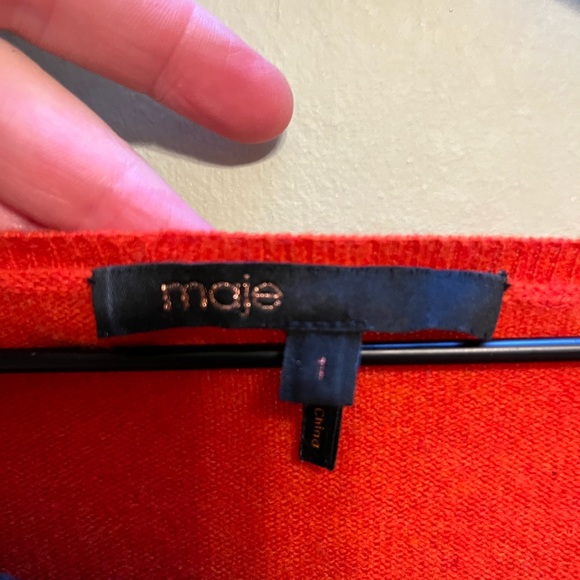 Maje color block Crewneck wool/cashmere blend - Picture 9 of 11